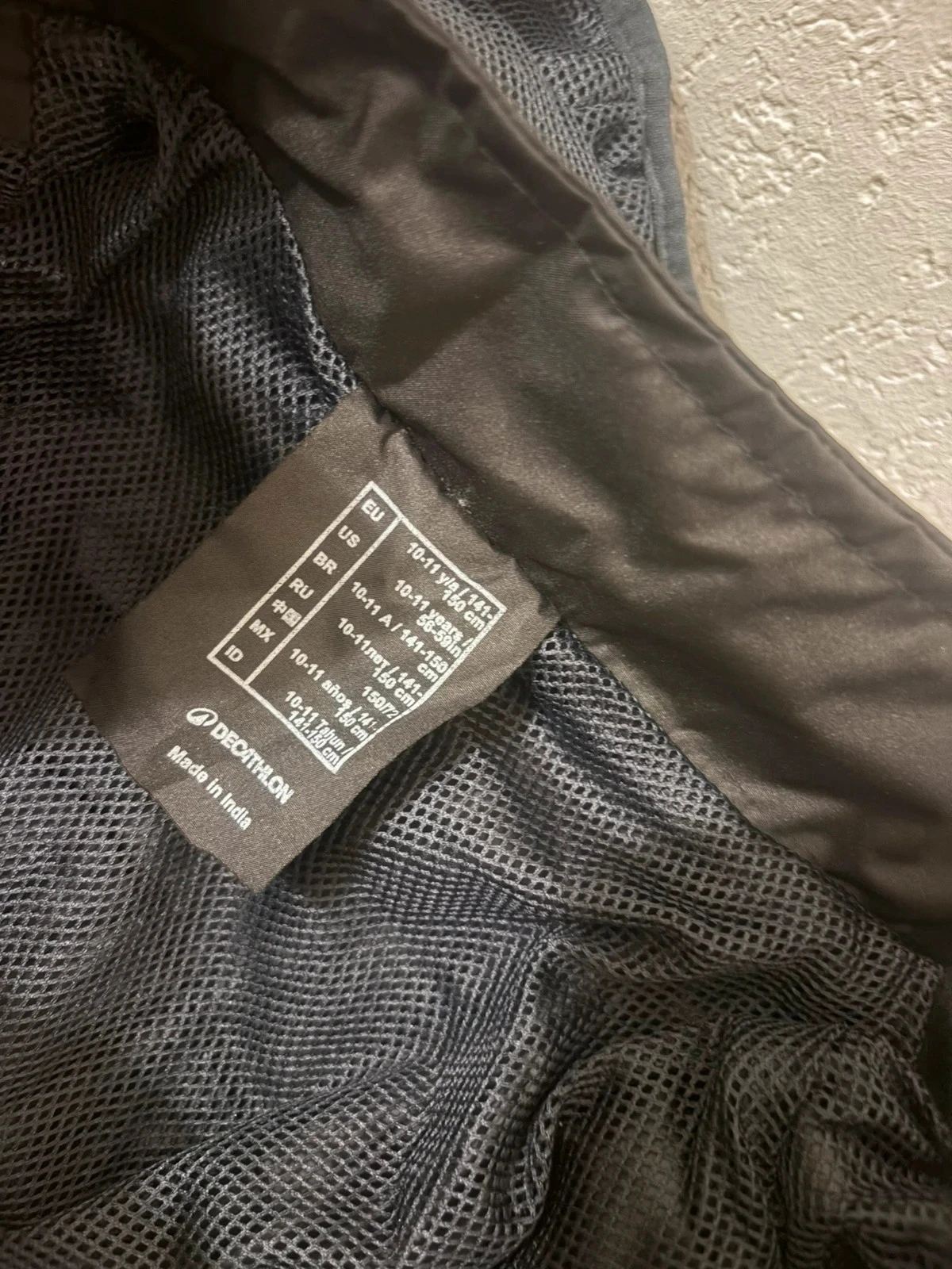 Casaco de Vento Técnico Preto Kipsta – Proteção Esportiva Impermeável – Tamanho 10-11 Anos (141-150 cm) – photo 7